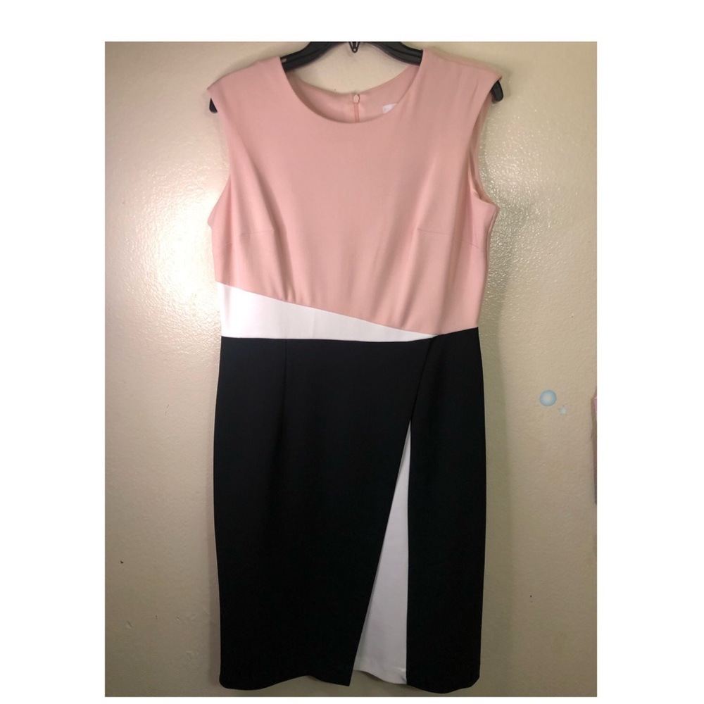 Studio One Dress, pink white and black Size 8 NWT